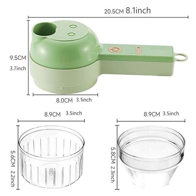 Peelomatic 4 in 1 Portable Electric Vegetable Cutter Set